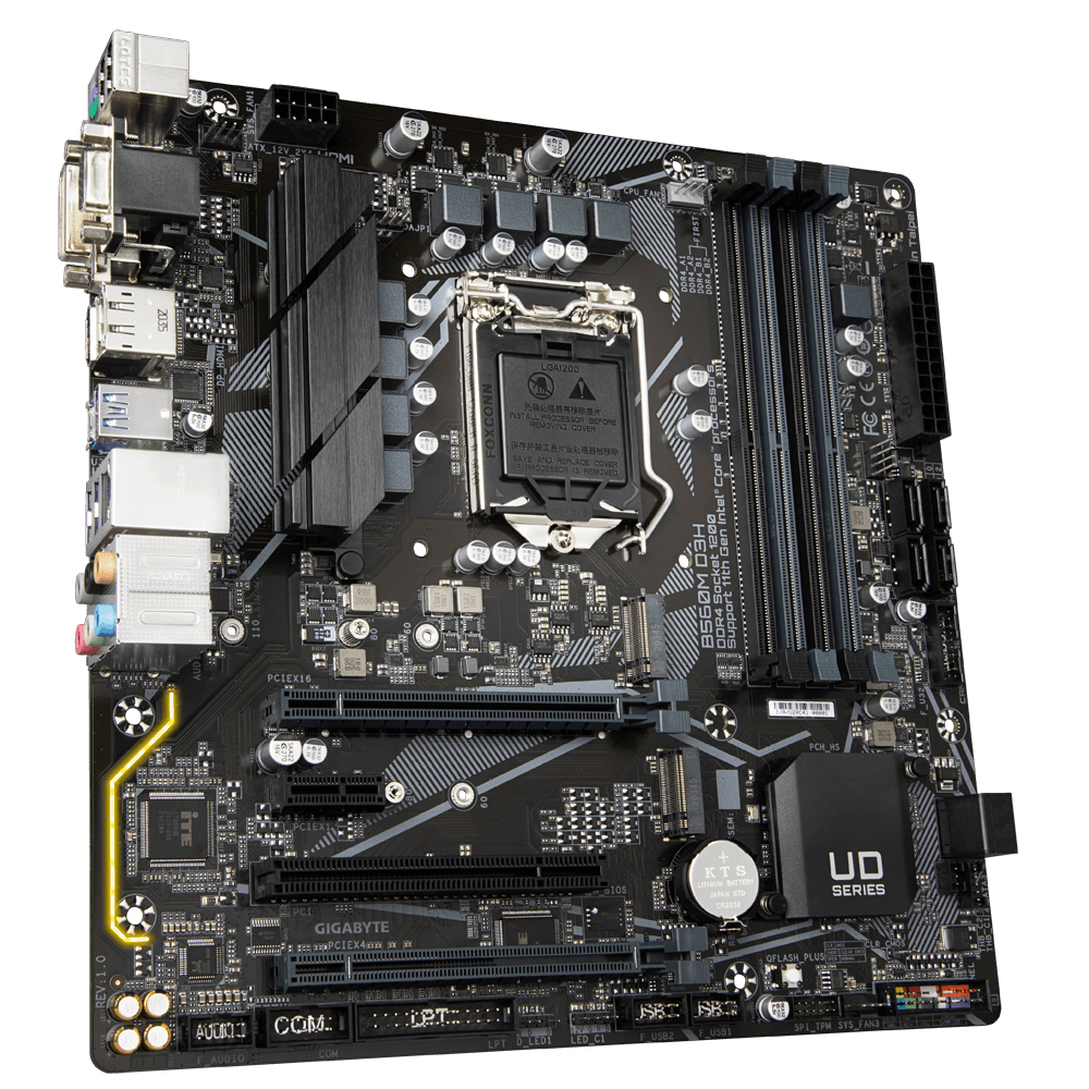 Bekijk afbeelding 4 van Gigabyte 1200 B560M D3H - 2xM.2/DP/HDMI/DVI/VGA/µATX